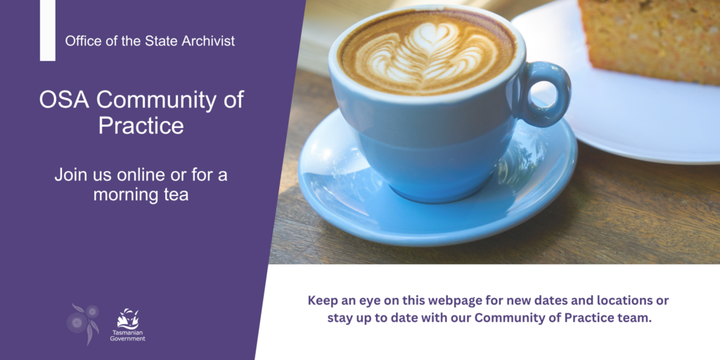 Office of the State Archivist Community of Practice invitation